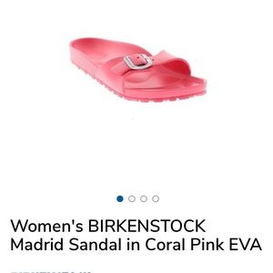 Birkenstock Madrid EVA Sandal - coral pink